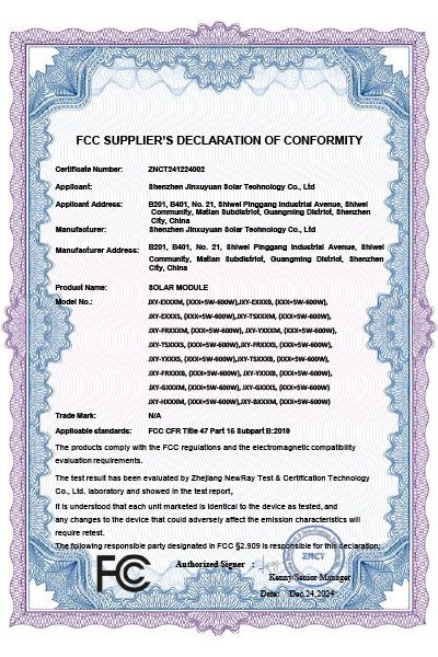 FCC certification