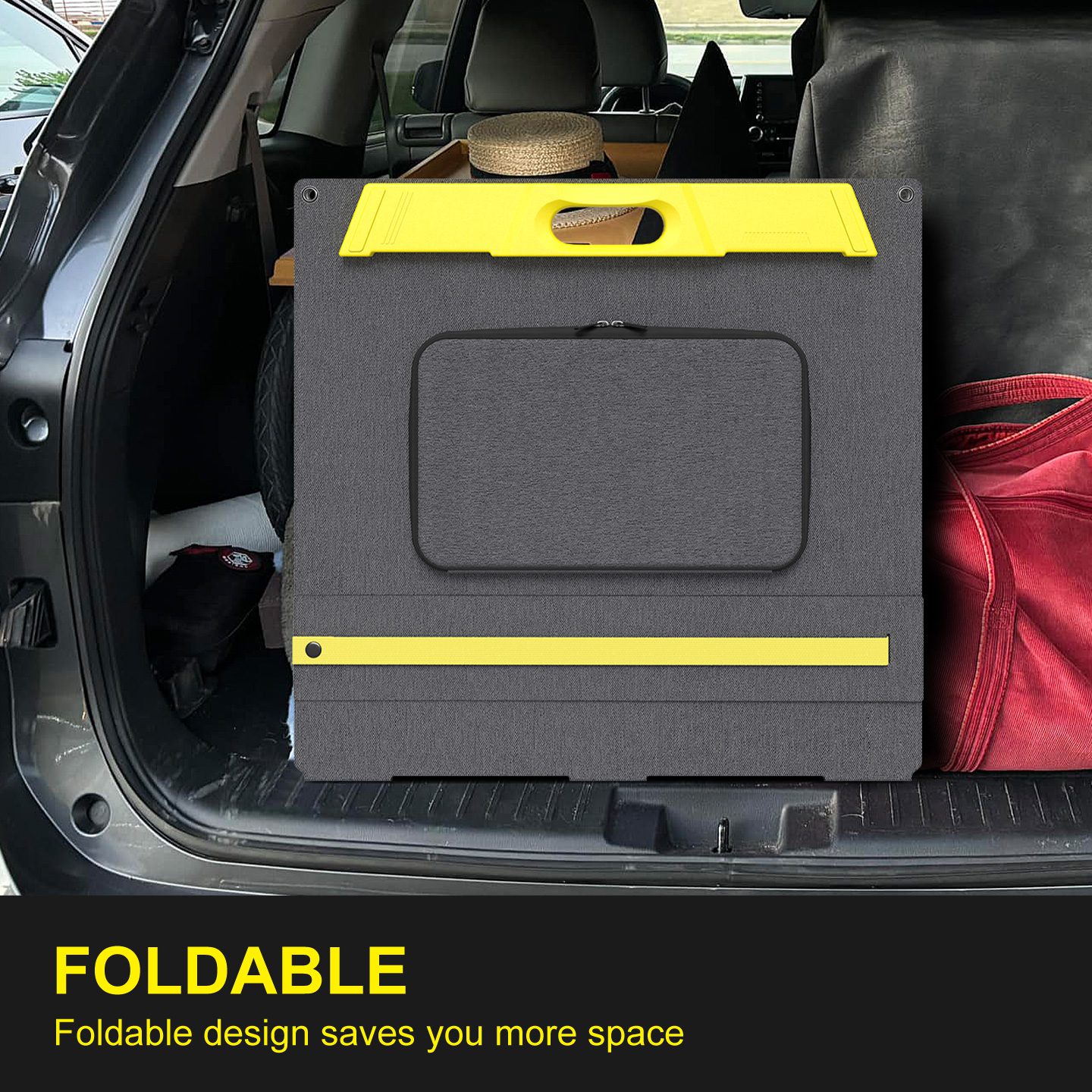 Portable solar panel for camping