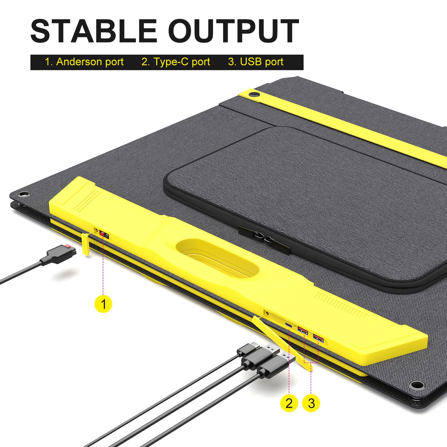 Portable solar panel backup power
