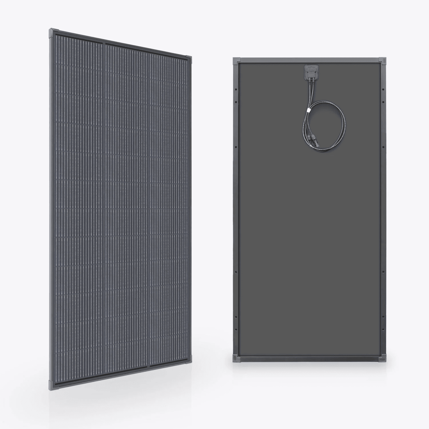 Framed rigid solar panel